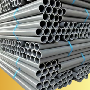 Stack of pvc pipes